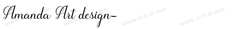 Amanda Art design字体转换